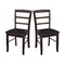International Concepts Set of 2 Madrid Ladderback Chairs, Rich Mocha C15-2P - alternate 3